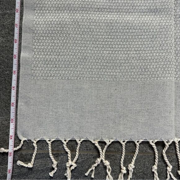 NEW Turkish Peshkir Kitchen Dish Tea Hand Towel Peshtemal 100% Cotton Light Gray - Picture 8 of 10